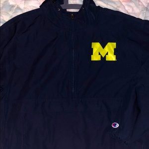 Champion X Michigan Pullover Windbreaker Jacket‼️